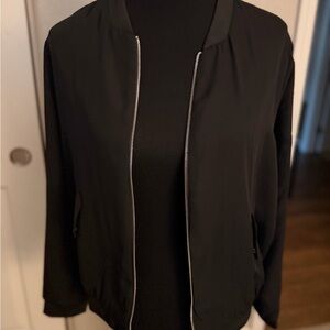 ReneeC. Black Lightweight Women's Bomber Jacket